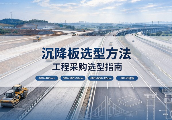 中站沉降板选择方法